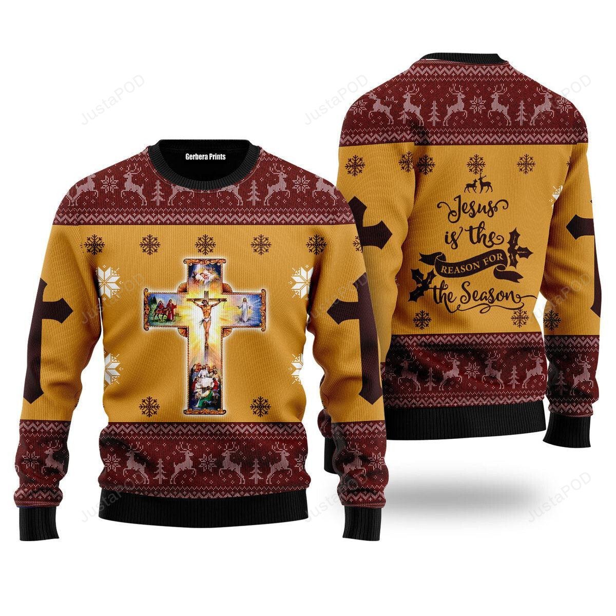 Jesus Christmas Ugly Christmas Sweater , Jesus Christmas 3D All Over Printed Sweater